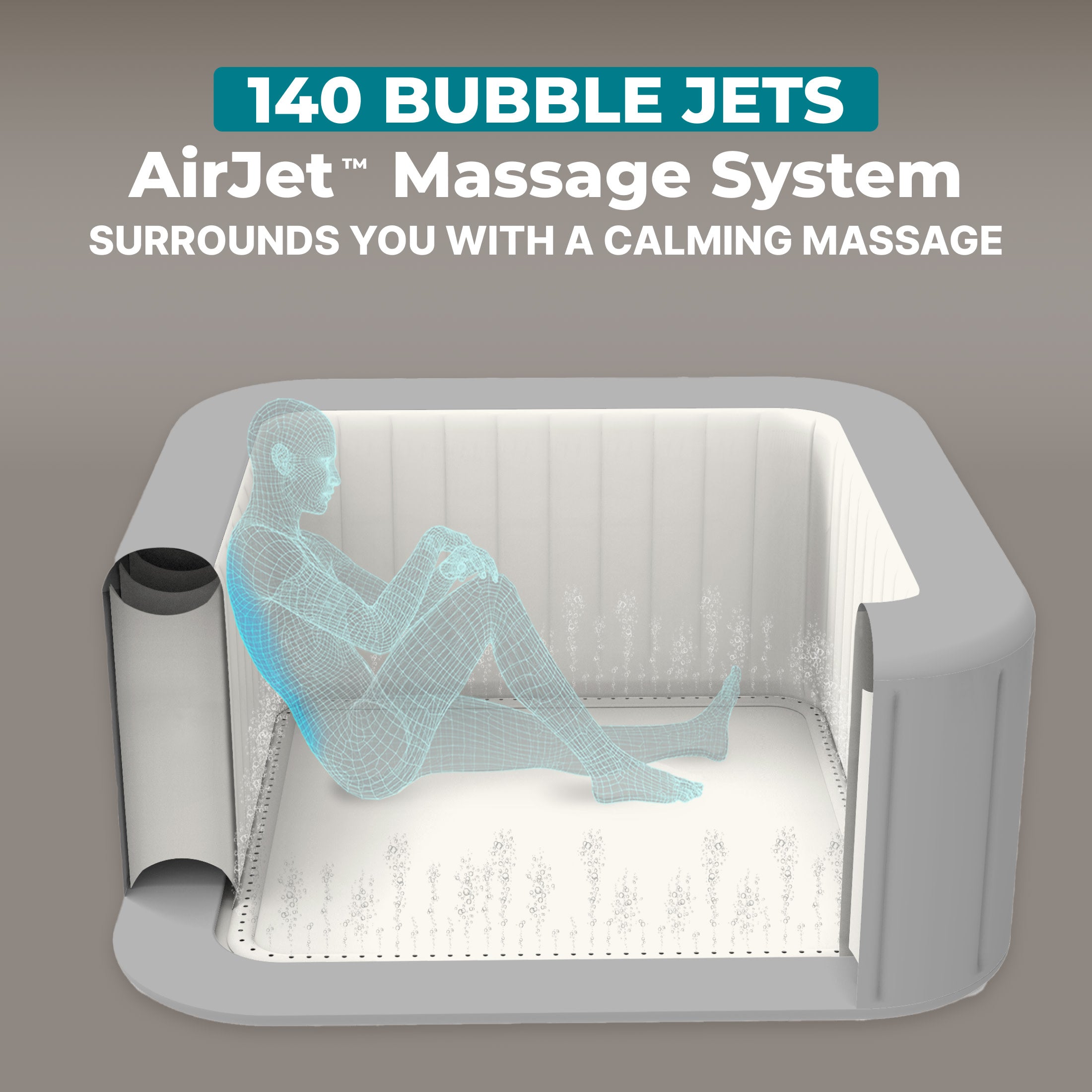SaluSpa Hawaii Energy-Smart AirJet Inflatable Hot Tub w/ App-Control (For Parts) - VMInnovations