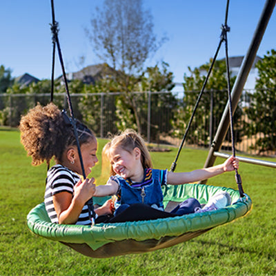 gobaplay FlyMax Saucer Tree Swing, 40" Platform Saucer Seat, Green (Open Box) - VMInnovations