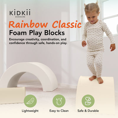 KIDKII Rainbow Classic Foam Play Blocks, Climber Set for Toddlers (Open Box) - VMInnovations