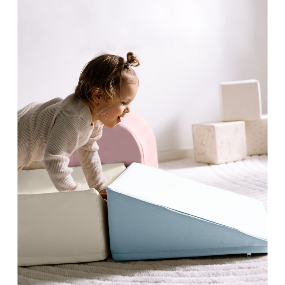 KIDKII 4 Piece Set Soft Play Original Foam Blocks for Toddlers Play Gym, Pastel