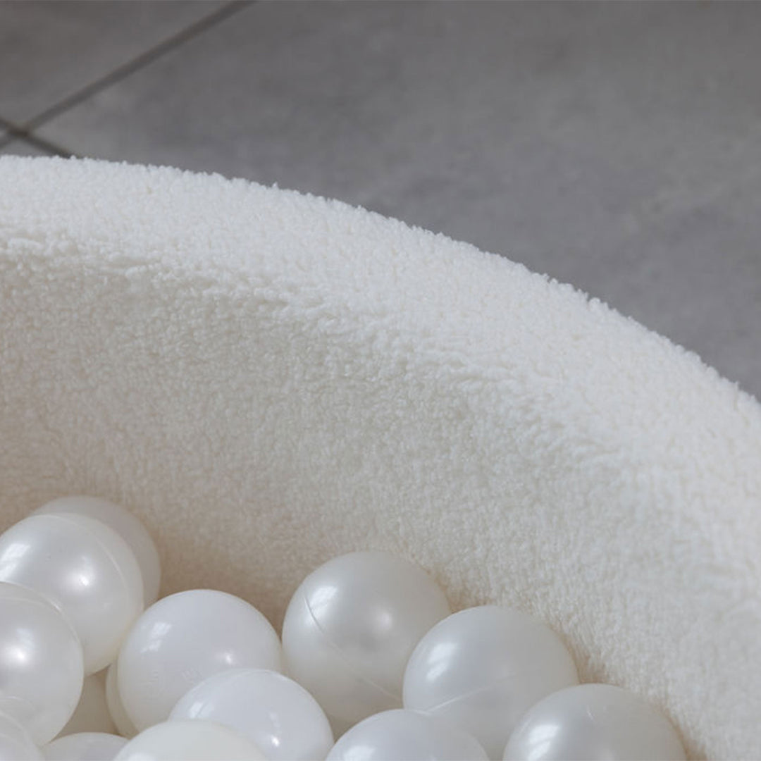 KIDKII Round Ball Pit Soft Teddy Play Toy for Toddlers, 200 Balls (Open Box)