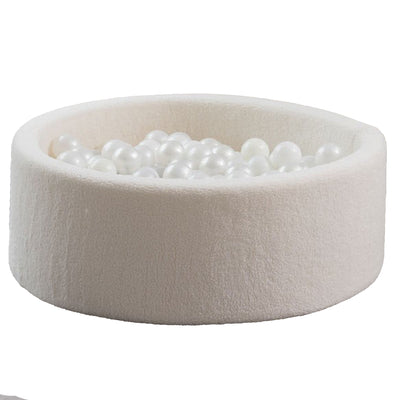 KIDKII Round Ball Pit Soft Teddy Play Toy for Toddlers, 200 Balls (Open Box) - VMInnovations