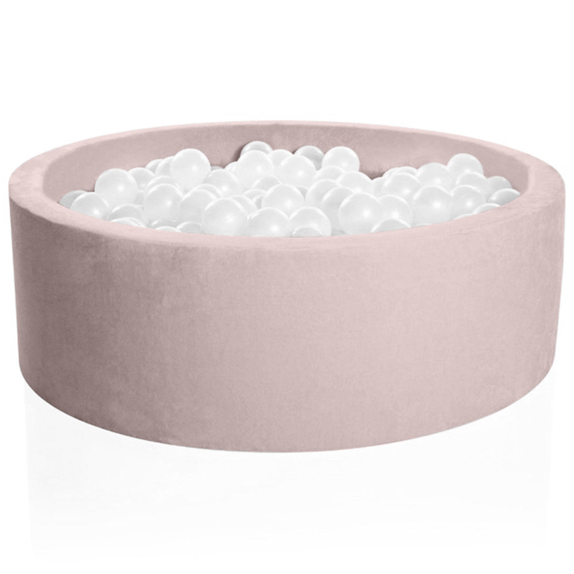KIDKII Round Ball Pit Soft Velvet Play Toy for Toddlers, 150 Balls (Open Box)