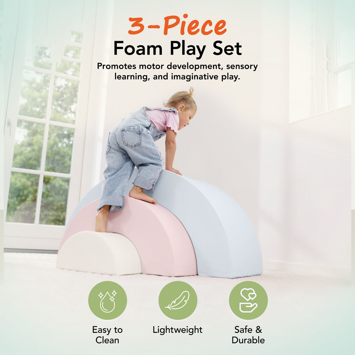KIDKII Classic Foam Play Blocks, Indoor Climber Set for Toddlers (Open Box) - VMInnovations