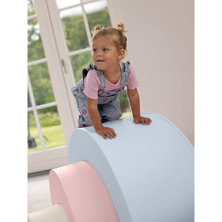 KIDKII Rainbow Classic Foam Play Blocks, Indoor Climber Set for Toddlers, Pastel
