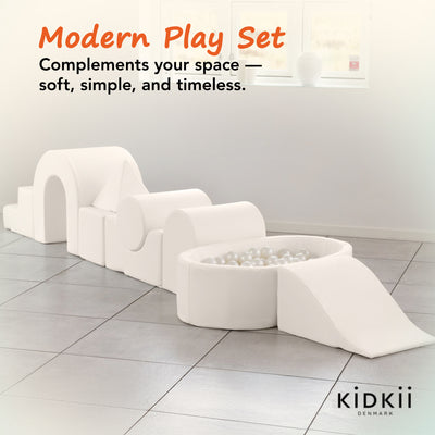 KIDKII Lux Play Set 9-Piece Firm Foam Climbing and Ball Pit for Toddlers (Used)