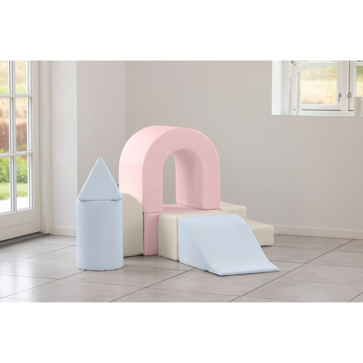 KIDKII Lux Play Set 7-Piece Foam Climbing & Motor Skill Play Kit, Pastel Mix