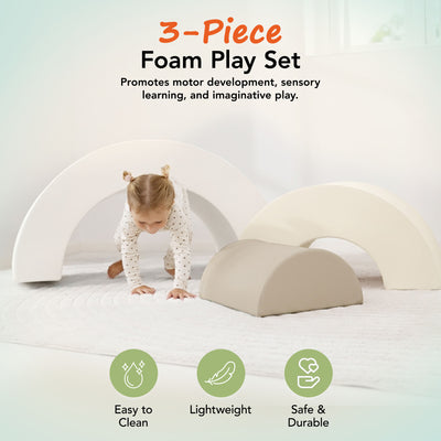 KIDKII Rainbow Classic Foam Play Blocks, Climber Set for Toddlers (Open Box)