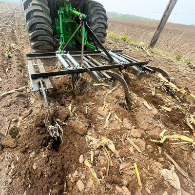 Field Tuff 3 Point Chisel Plow for Category 1 Tractors, Working Width of 65"