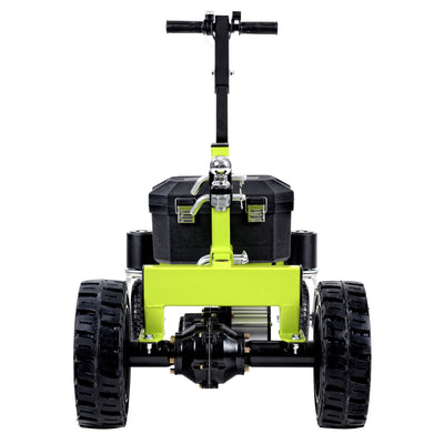 Tow Tuff Electric Trailer Dolly, 24V Motor, Adjustable Hitch, 4500 Lb Cap, Green - VMInnovations