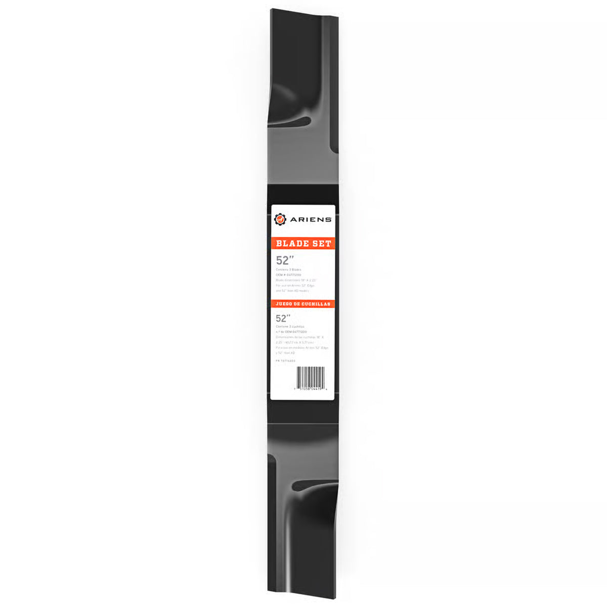 Ariens 3 Pack Alloy Steel High-Lift 18" Mower Blades for 52" Deck (Open Box) - VMInnovations