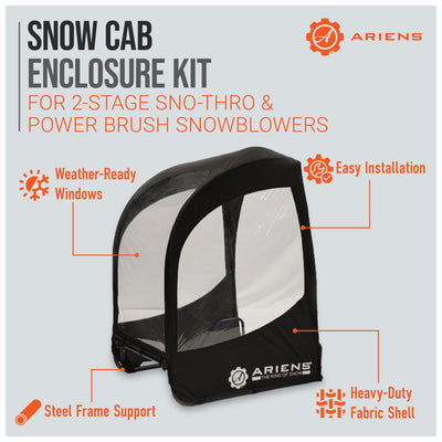 Ariens Snow Cab Enclosure Kit for 2-Stage SNO-THRO and Power Brush Snowblowers - VMInnovations