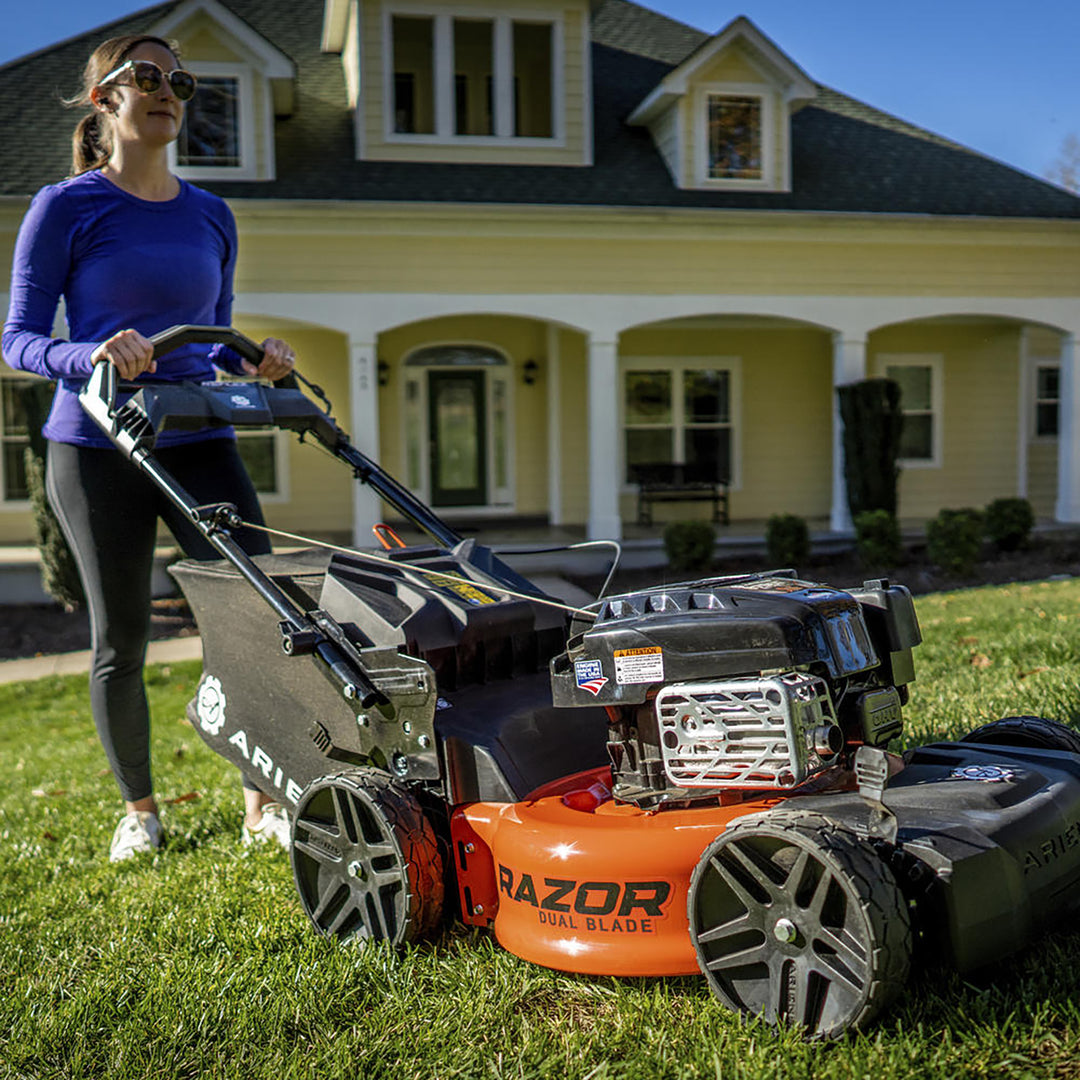Ariens Razor 21" Self Propelled Walk Behind Lawn Mower, Dual Blades, Alloy Steel