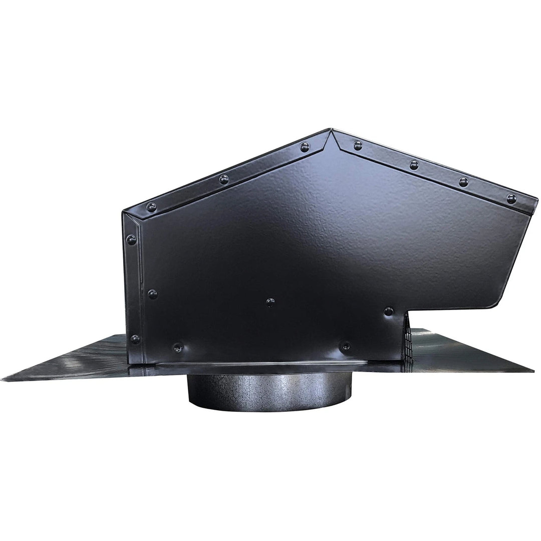 Builder's Best Galvanized Steel Roof Vent Cap with 4" Collar & Removable Screen