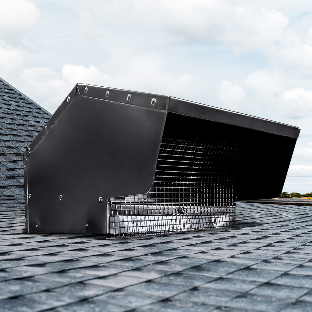 Builder's Best Galvanized Steel Roof Vent Cap with 4" Collar & Removable Screen