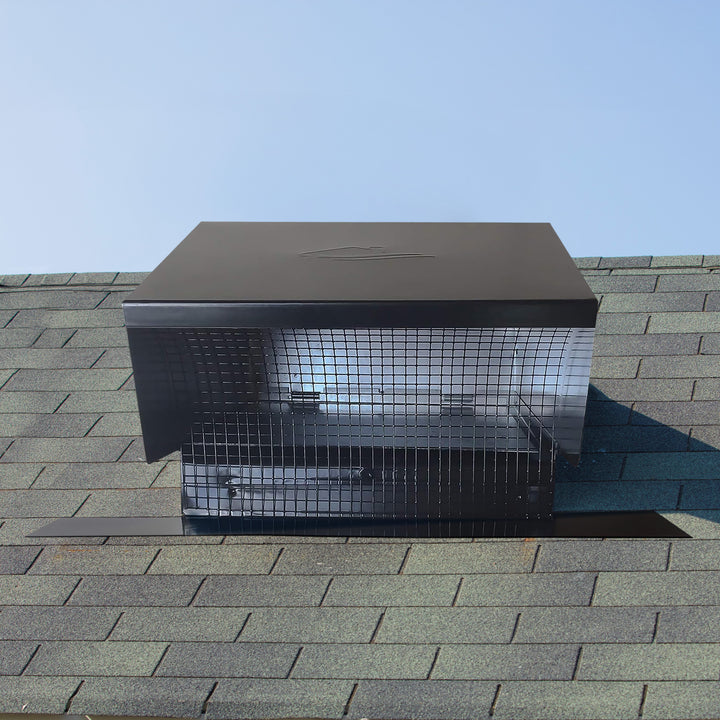 Builder's Best Galvanized Steel Roof Vent Cap with 4" Collar & Removable Screen