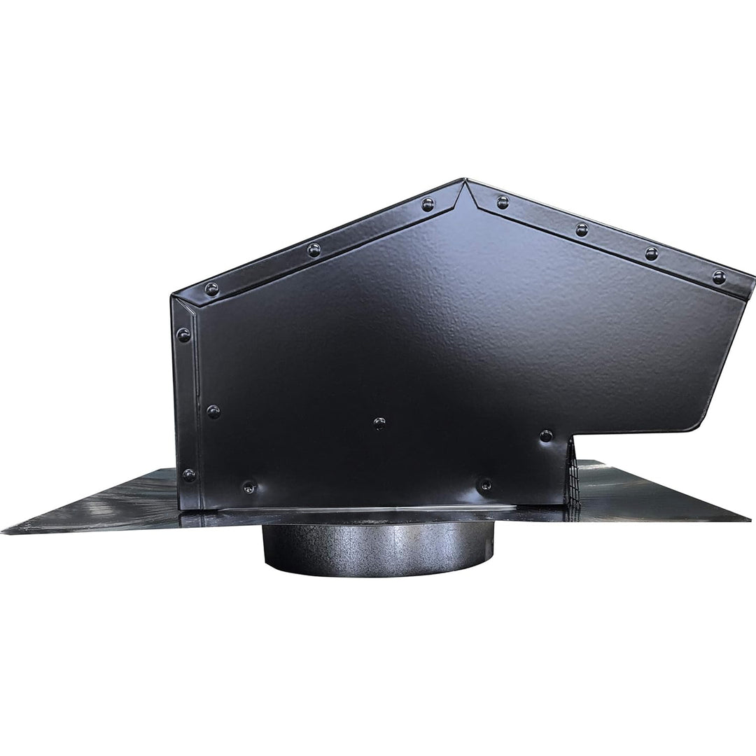 Builder's Best Galvanized Steel Roof Vent Cap with 4" Collar & Removable Screen