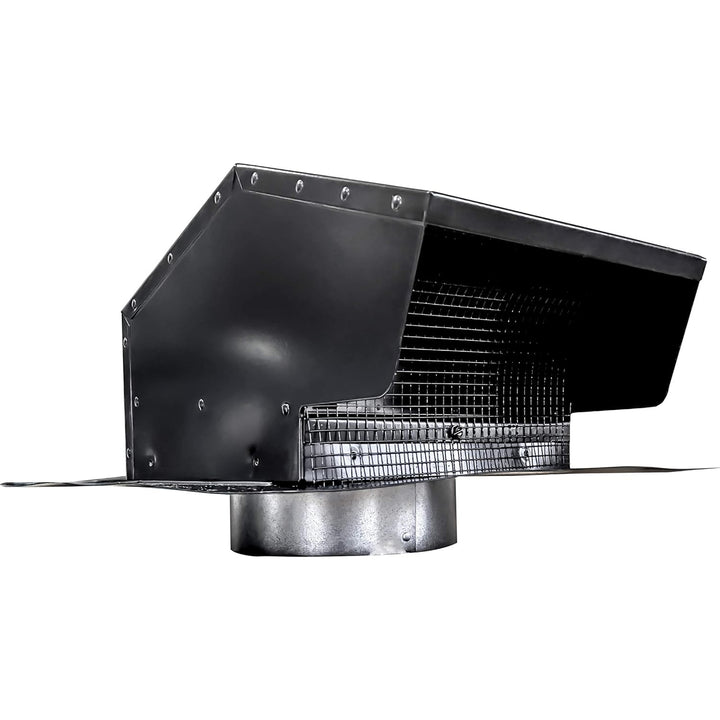 Builder's Best Galvanized Steel Roof Vent Cap with 4" Collar & Removable Screen