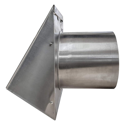 Builder's Best Heavy Gauge Wall Vent Hood w/Spring Loaded Damper (Open Box) - VMInnovations