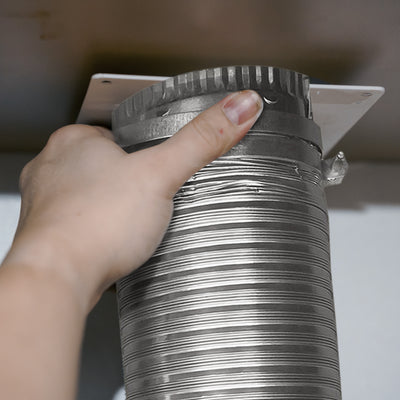 Builder's Best SAF-T Metal Elbow Dryer Vent Duct Kit, 4" Diameter, 8ft (Used)