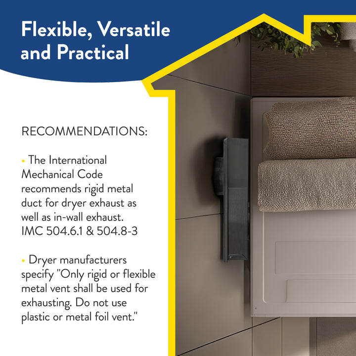 Builder's Best Zero Periscope Dryer Vent, Adjustable from 0-5" Length (Used)