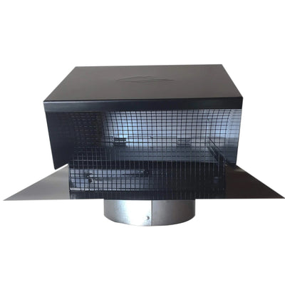 Builder's Best Galvanized Steel Roof Vent Cap with Removable Screen (Open Box) - VMInnovations