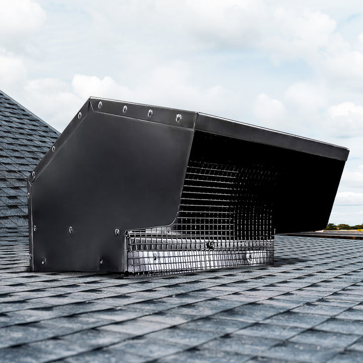 Builder's Best Galvanized Steel Roof Vent Cap with 6" Collar & Removable Screen
