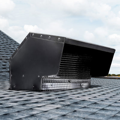 Builder's Best Galvanized Steel Roof Vent Cap with Removable Screen (Open Box)