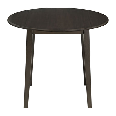 ROME + OAK Hinged Drop Leaf Dining Table, 22-36" Tabletop, Brown (Open Box)