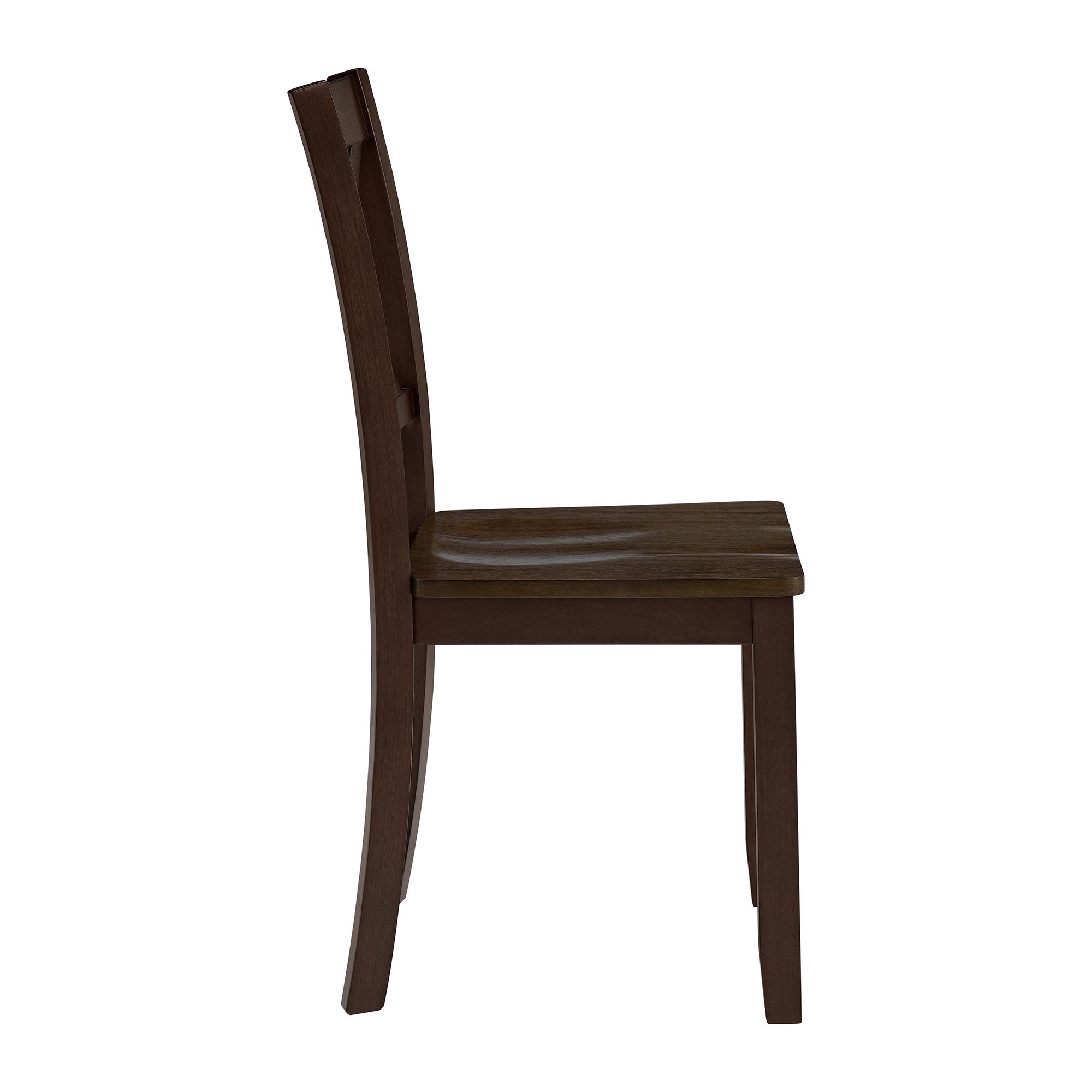 ROME + OAK Farmhouse Dining Set with 40" Round Table and 4 Chairs, Dark Brown - VMInnovations