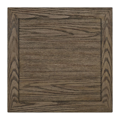 ROME + OAK Tate Farmhouse Wood End Table with Shelf, Brown and Cream, 2 Pack