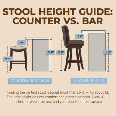 ROME + OAK Rowan 26" Swivel Counter Stool, Walnut, Soft Linen Fabric, Set of 4