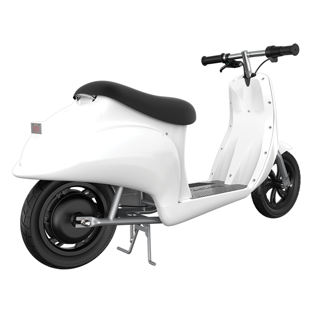 Razor Pocket Mod Miniature Euro-Style Electric Scooter for Ages 8+, Bistro-White