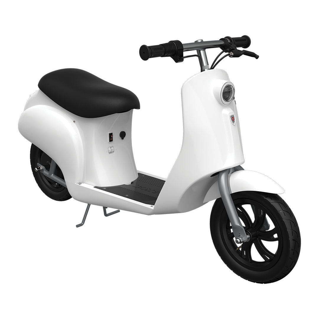 Razor Pocket Mod Miniature Euro-Style Electric Scooter for Ages 8+, Bistro-White