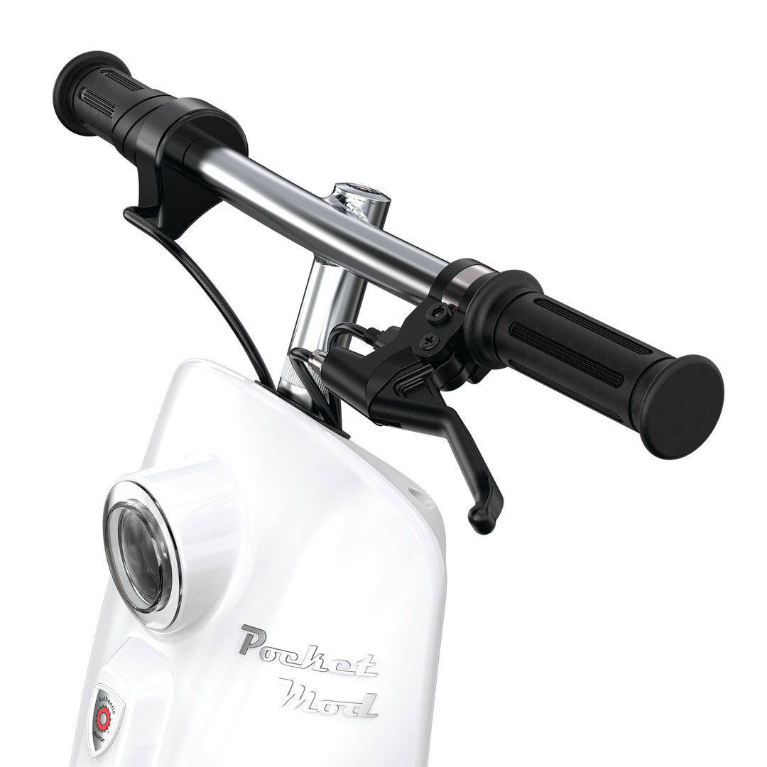 Razor Pocket Mod Miniature Euro-Style Electric Scooter for Ages 8+, Bistro-White