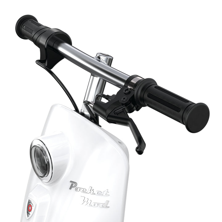 Razor Pocket Mod Miniature Euro-Style Electric Scooter for Ages 8+, Bistro-White