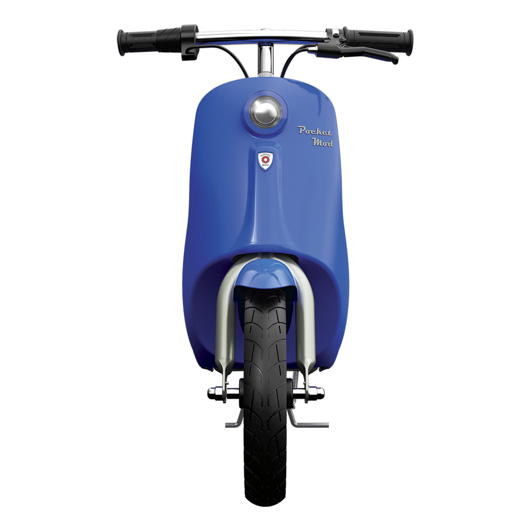 Razor Pocket Mod Mini Euro-Style Electric Scooter Ages 8+, Blue (Open Box)