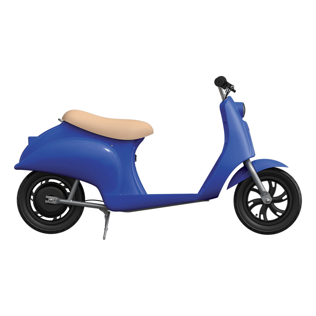 Razor Pocket Mod Mini Euro-Style Electric Scooter Ages 8+, Blue (Open Box)
