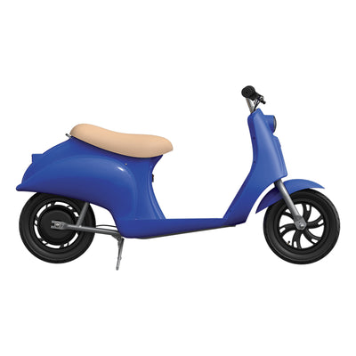 Razor Pocket Mod Mini Euro-Style Electric Scooter Ages 8+, Blue (Open Box) - VMInnovations