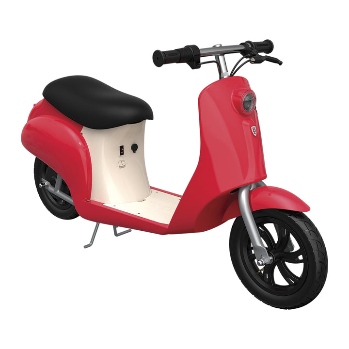 Razor Pocket Mod Miniature Euro-Style Electric Scooter for Ages 8+, Bistro - Red