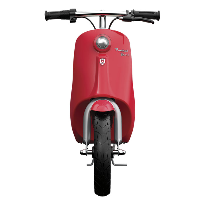Razor Pocket Mod Miniature Euro-Style Electric Scooter for Ages 8+, Bistro - Red