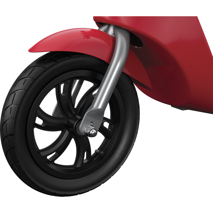 Razor Pocket Mod Miniature Euro-Style Electric Scooter for Ages 8+, Bistro - Red