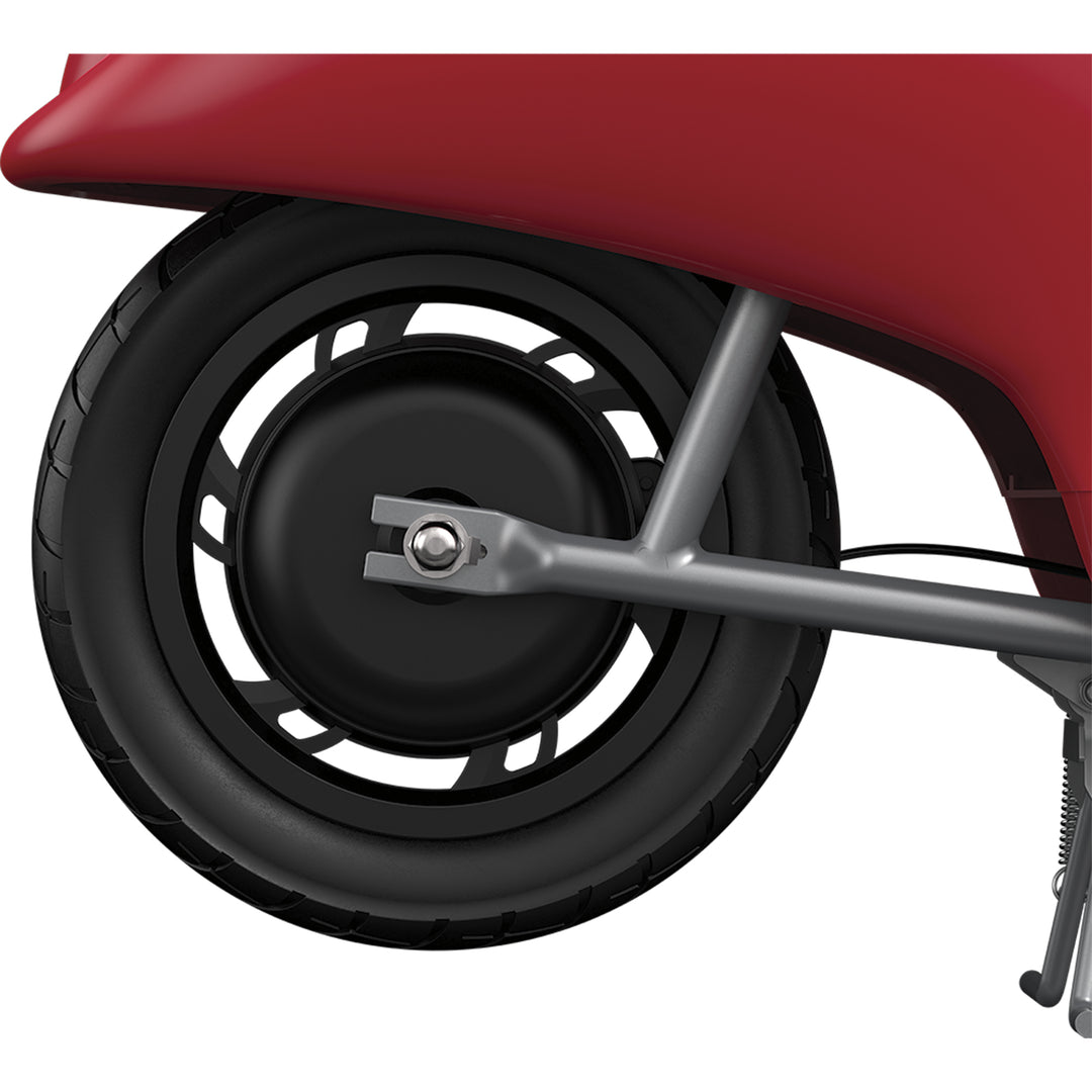 Razor Pocket Mod Miniature Euro-Style Electric Scooter for Ages 8+, Bistro - Red