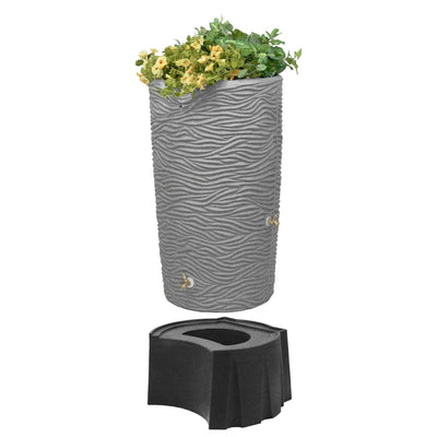 Good Ideas Impressions 65 Gallon Palm Trunk Rain Saver and Rain Wizard Stand - VMInnovations
