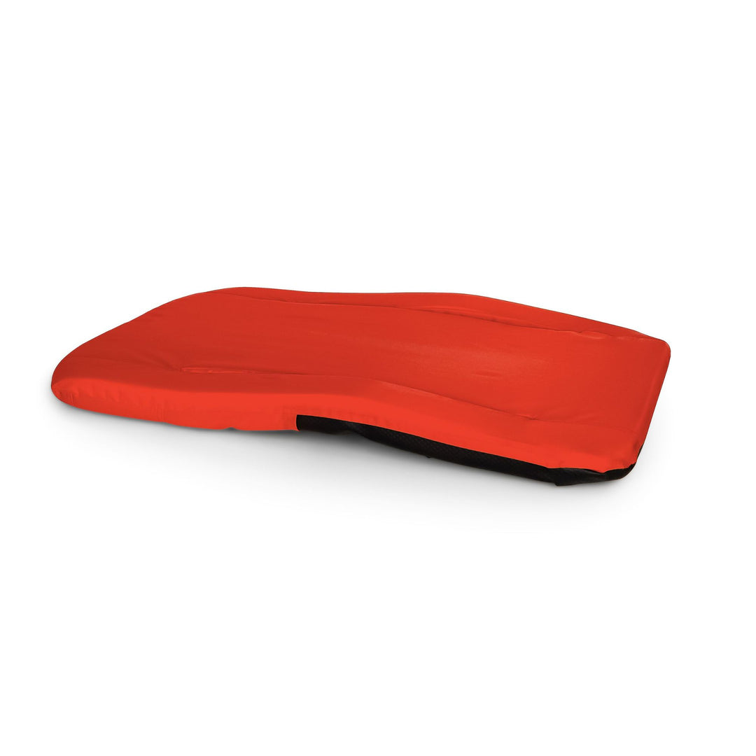 Camco 2 Pack Stadium Seat Foldable Padded Back Support Cushion , Armrests, Red