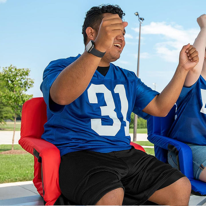 Camco Portable Stadium Seat Foldable Padded, Back Support, Armrests (Open Box)