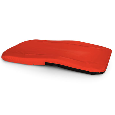Camco Portable Stadium Seat Foldable Padded Cushion, Back Support, Armrests, Red - VMInnovations