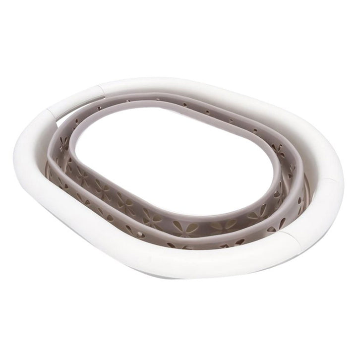 Camco SM Plastic Collapsible Laundry Basket Handles for Storage Taupe (Open Box)