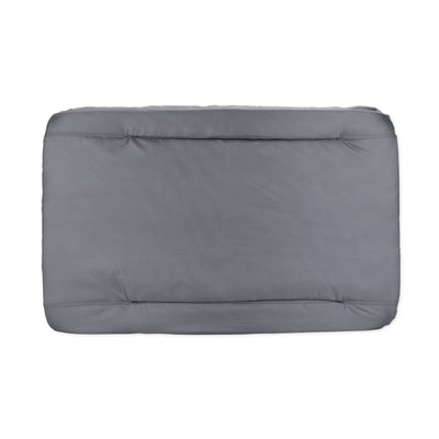 Camco Portable Stadium Seat Foldable Padded Cushion Back Support, Armrests, Grey - VMInnovations