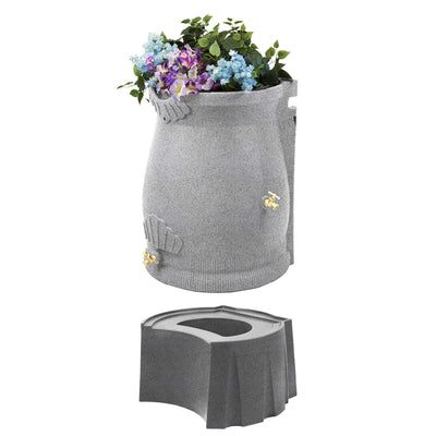 Good Ideas Rain Wizard 50 Gallon Plastic Resin Urn Barrell and Rain Wizard Stand